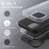 JETech iPhone 13 Case (6.1-Inch) - Black, Shockproof Full-Body Protection, Silky-Soft Touch, Microfiber Lining.