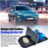 Car Dashboard Anti-Slip Mat Cell Phone Holder, Double-Groove Sticky Gel Pad with Number Plate for Navigation