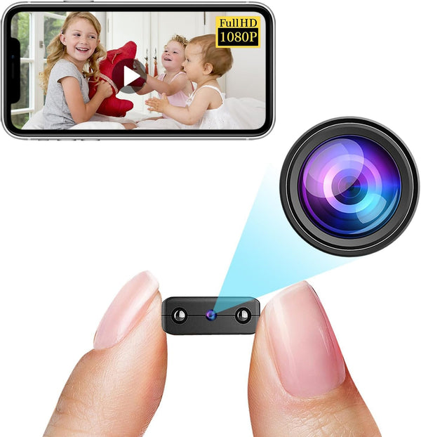 Smallest Hidden Camera Wifi Detector - Wireless HD1080P Baby Monitor Camera for Home, Nanny Cam, Mini Spy Camera