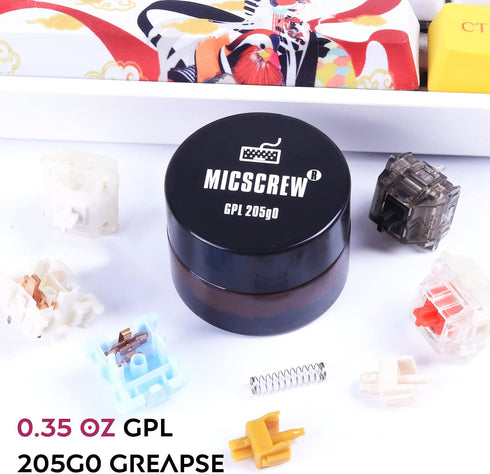 0.35OZ GPL 205G0 Keyboard Lube, Universal Keyboard Grease for Switches and Stabilizers, Fits Mechanical Keyboards