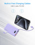 Ffnpua 10000mAh Pack 5 4 Portable Charger with Wall Plug, USB C Power Bank Fast Charging, External Battery with Built