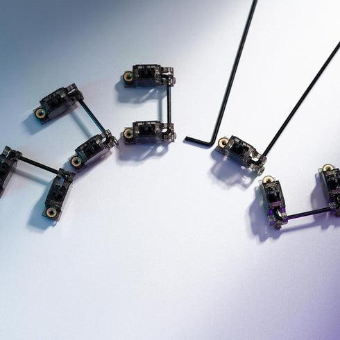 WS V3.1 Keyboard Stabilizers Kit, 1.2mm PCB Mount Screw in Stabilizers with 2u 6.25u 7u Wires