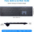 INFINMIND Keyboard-2.4G Keyboard,19 Wireless Ultra Slim Quiet Full Size USB PC Computer Multimedia Keys,Number