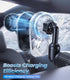 DICMKY 15W 17/16/15/14/13/12 S25 Long-arm Wireless Magnetic Car Phone Holder Mount with Cooling Fan & RGB Lights, Fast
