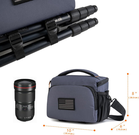 Vogano Camera Bag, Protective Covers Photography Shoulder Bag Compatible for Nikon, Canon, Sony DSL/SLR/Mirrorless