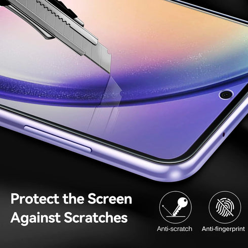 ivoler 3+3 Pack Screen Protector for Samsung Galaxy A54 5G 6.4" 2023 with HD Clear Camera Lens Protectors & Alignment