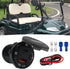 83W USB C Car Charger, 18W QC3.0 and 65W USB C Port, 12V Socket with Button Switch Smart Voltmeter for Car Golf Cart
