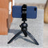 ULANZI ST-02S Aluminum Phone Tripod Mount with Cold Shoe, Universal Metal Adjustable Clamp for iPhone & Samsung