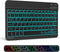 XIWMIX Ultra-Slim Wireless Bluetooth Keyboard - 7 Colors Backlit Rechargeable Keyboard Compatible with iPad Pro/Air and