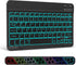 XIWMIX Ultra-Slim Wireless Bluetooth Keyboard - 7 Colors Backlit Rechargeable Keyboard Compatible with iPad Pro/Air and