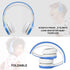 Toddler Headphones for Kids,Two Audio Port for Sharing, Children Headphones for Kids with mic & Volume Limiting,Boys Girls Baby cellphones Class Travel uses (Light Blue)