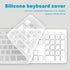 Wired USB Keyboard, Comfortable Quiet Chocolate Keys, Durable Ultra-Slim QWERTY Layout for PC, Windows 11/10/8/7 - White