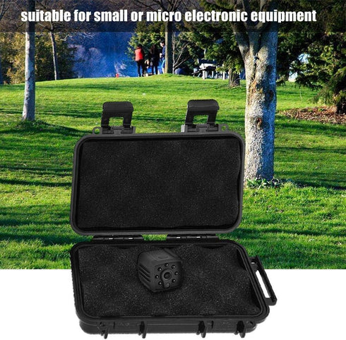 Outdoor Shockproof Waterproof Containers Storage Box, Small Hard Outdoor Camera Carrying Case, ABS Portable Travel Shockproof Pressure-Proof Sealed Box with Shock-Absorbing Pad Inside(B Size) by Yosoo Health Gear