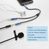 MillSO 3.5mm 4 Pole TRRS Audio Splitter Cable, Nylon Braided Stereo Aux Splitter for 2 Headsets, 1 FT