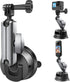 REYGEAK Suction Cup Car Mount with 1/4 Thread, 360° Rotation Windshield Mount for GoPro Hero 12 11 10 9 8 Insta360 X4 X3