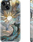 Goodon for iPhone 15 Case,Aesthetic Vintage Mosaic Stained Glass Shell,Compatible with Magsafe,Trendy Unique