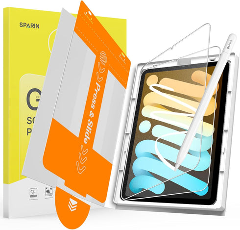 SPARIN 2 Pack Paper Glass Screen Protector for iPad Mini 7 (A17