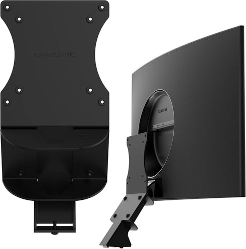 HumanCentric VESA Mount Adapter for Samsung Curved Monitors 32 inch CF397 and 24 inch CRG5, 75x75 or 100x100mm