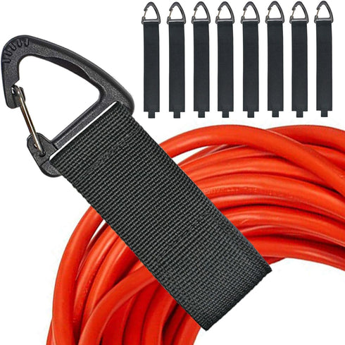 Extension Cord Organizer, 8 Pack Heavy Duty Storage Strap for 100ft Extension Cord or 35ft Hoses