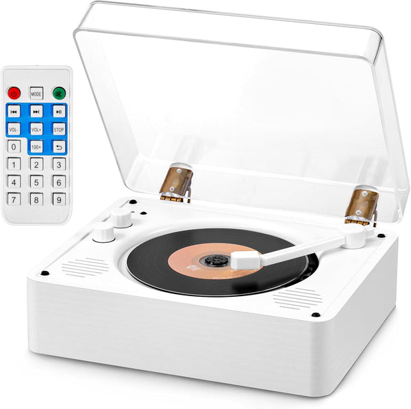 Vangoa CD Player for Home Small with HiFi Speakers, Portable Rechargeable CD Player