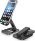 Cell Phone Stand for Desk, Adjustable Portable Foldable Holder Cradle Dock, Compatible with iPhone 15 14 13 Pro Max Mini