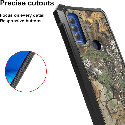 Ailiber AT&T Motivate Max Phone Case (U668AA), Cricket Ovation 3 Case with Screen Protector, Shockproof Corners TPU