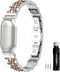 Gheper Stainless Steel Watchband Compatible with Plaud NotePin AI Voice Recorder Metal Protective