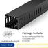 ZhiYo H1.4 W1.6in 66in (4X L16.5in) Professional Server Rack Cable Management Raceway, Cable Raceway Kit, Electrically