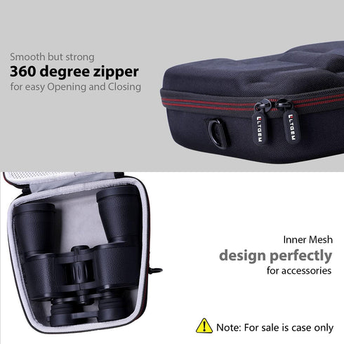 LTGEM Hard Case for TQYUIT or FONSAWA 20x50 Binoculars, HD Professional/Waterproof, BAK4 Prism FMC Lens