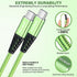 USB C to USB C Charger Cable 4-Pack 10ft Fast Charging Nylon Braided 60W (5A) Type C Cable for Phone 15/15 Pro/15