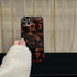 Tortoise Shell Retro Phone Case for iPhone 14 Pro, Chic Amber Brown Leopard Stylish Classic Soft Slim Cover