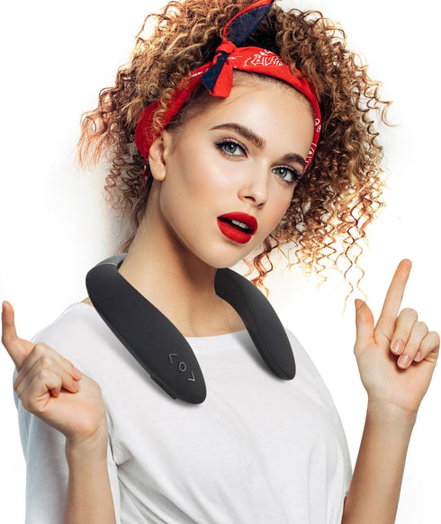 Neckband Speaker - Wireless Wearable Speaker with True 3D Stereo HiFi Sound, Portable Personal Body Speakers, 8H