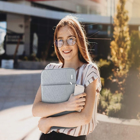 Portable Monitor Case 15.6 Inch, Losong Protective Sleeve for 15.6 in Monitors, Water Resistant Bag, Gray