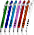 Stylus Pen for Touch Screens & Ballpoint Writing - 2 in 1 with Sensitive Stylus Tip, Compatible with Touch Screen