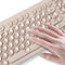110PCS Keyboard Cover Stickers for Long Nails - Clear Glass Bubbles Long