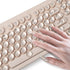 110PCS Keyboard Cover Stickers for Long Nails - Clear Glass Bubbles Long
