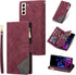 UEEBAI Wallet Case for Samsung Galaxy S21 FE 5G, Vintage PU Leather Cover with Card Slots and Zipper Pocket