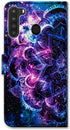 Case for Galaxy A21 - Purple Mandala Galaxy Sky Leather Flip Wallet Cover with Card Slot Holder
