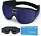 Sleep Headphones, 3D Bluetooth Sleep Mask, LIGHTIMETUNNEL Washable with Ultra Thin Stereo Speakers, Blue Color