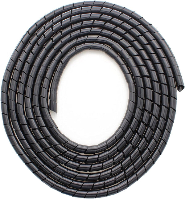 Spiral Cable Wrap, 10ft – 1/4 inch Wire Wrap Cord Covers for PC TV Electrical Wire Organizer, Black