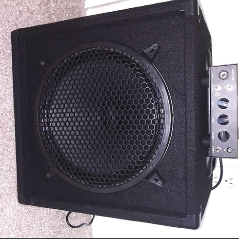 2 Pack 10 Inch Black Metal Mesh Speaker Grills Covers with Mounting Screws for Subwoofer Protective Case