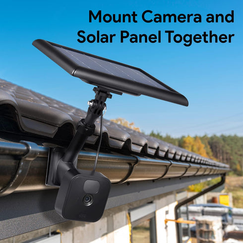 Wasserstein 2-in-1 Universal Gutter Mount for Camera & Solar Panel, Compatible with Wyze, Blink, Ring, Arlo