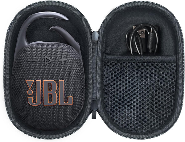 Case for JBL Clip 5 Portable Bluetooth Speaker, Waterproof and Dustproof Cover for Home, Outdoor, Travel (Black) - Box