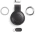 Genuine Leather AirTag Holder Keychain, Compatible with Apple AirTag, Secure Hidden Case (Black)