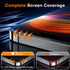 16 9H 2 Pack TOCOL for iPhone Screen Protector, Full Coverage Hardness Easy Installation Military Grade Shatterproof HD