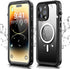 Hllhunkhe Waterproof Case for iPhone 14 Pro Max, Full Body Shockproof Dustproof with Screen Protector, Black 6.7''