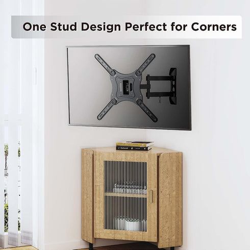 INLAND Stand(05416) 23- 55 3D +15~ -15Tilt; +90~ -90 400x400,Max 66lbs ProHT Articulating TV Wall Mount TV Full Motion