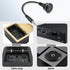 QIANRENON TRS 3.5mm Stereo Connector, 1/8 TRS Male to Female Short Cable, Panel Mount Headphone Adapter for Microphones