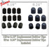 2-in-1 Universal Capacitive Stylus Pen for All Touch Screen Tablets & Cell Phones with 20 Extra Replaceable Tips (Pack