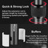 MINIFOCUS Tripod Extension, 2 Section Center Columns, 23.4" Alloy Aluminum Tripod Extender Tube with 1/4" 3/8" Screw
